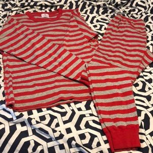 Hanna Andersson striped long john pajamas
